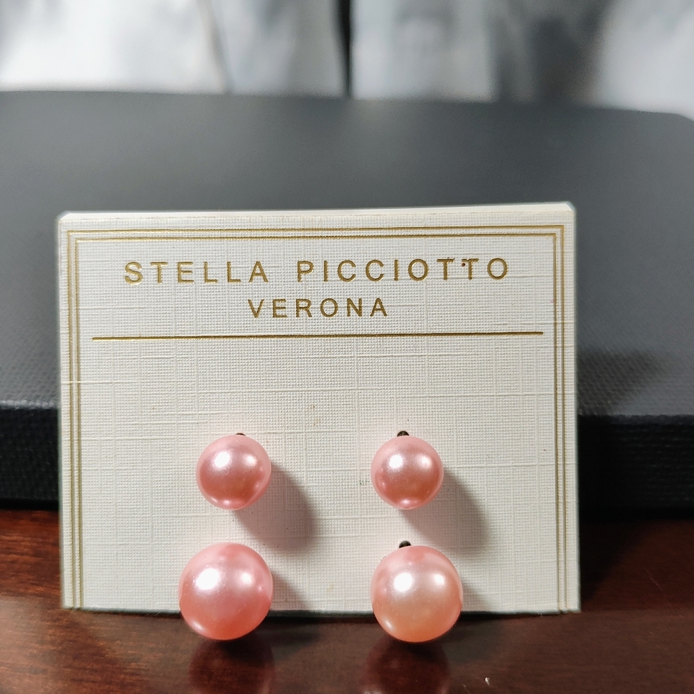 Pink Pearl Earrings